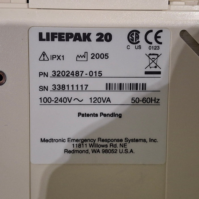 Physio-Control LifePak 20 Defibrillator