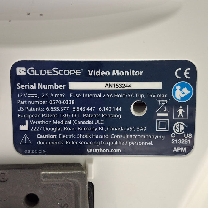 Verathon Medical, Inc Glidescope Video Laryngoscope