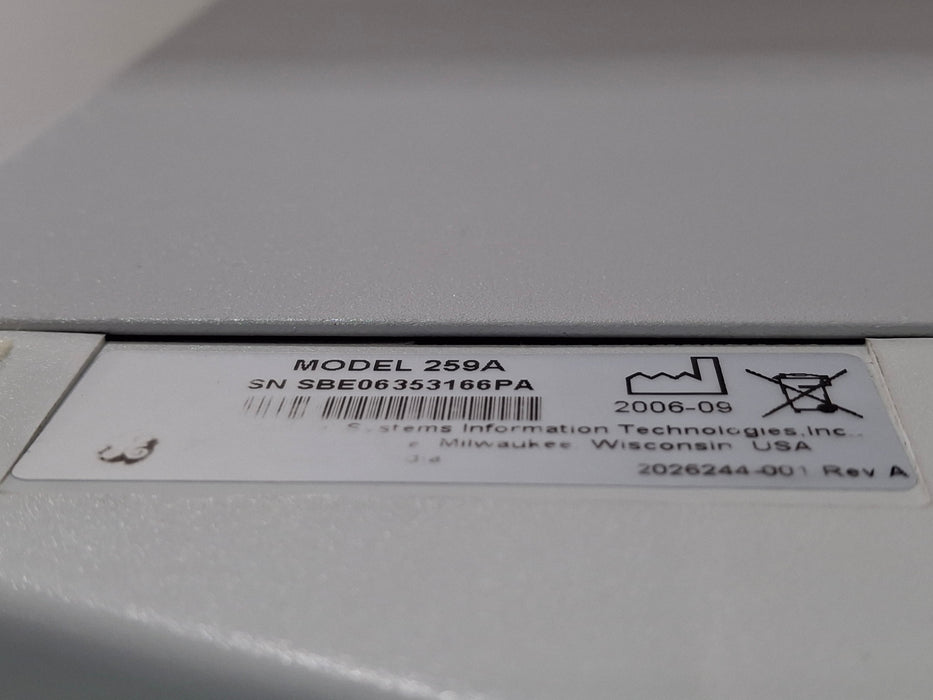 GE Healthcare Corometrics 250 Series Model 259 Fetal Monitor