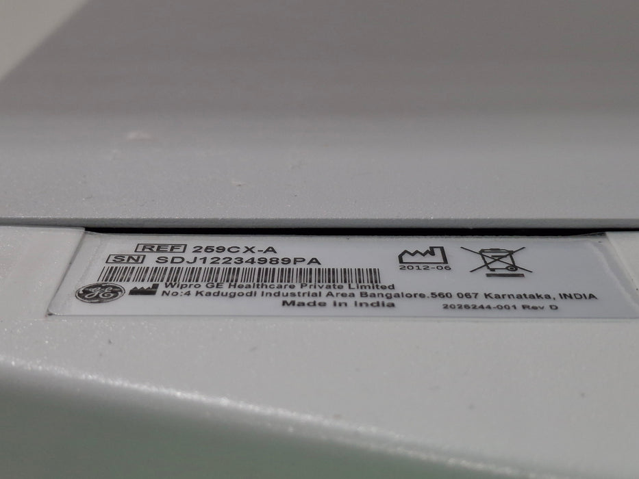GE Healthcare Corometrics 250cx Series Model 259cx-a Fetal Monitor