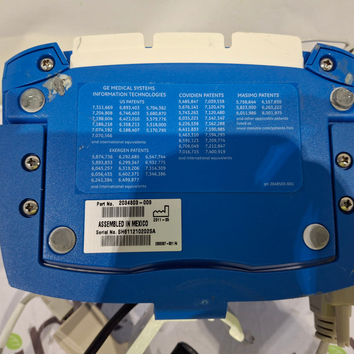 GE Healthcare Dinamap V100 - NIBP, SpO2, Temp Vital Signs Monitor