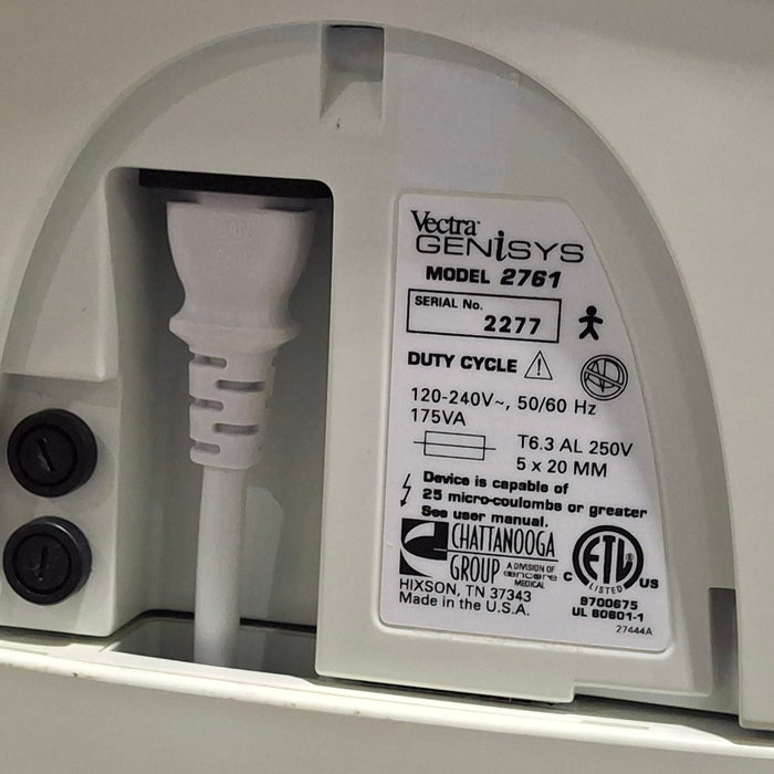 Chattanooga Group Vectra Genisys 2761 2-Channel Ultrasound Combo Unit