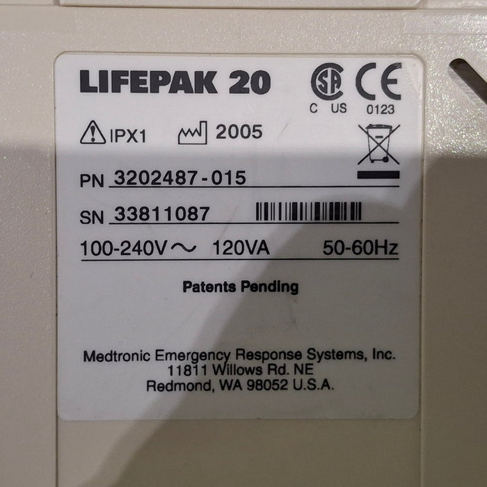 Physio-Control LifePak 20 Defibrillator