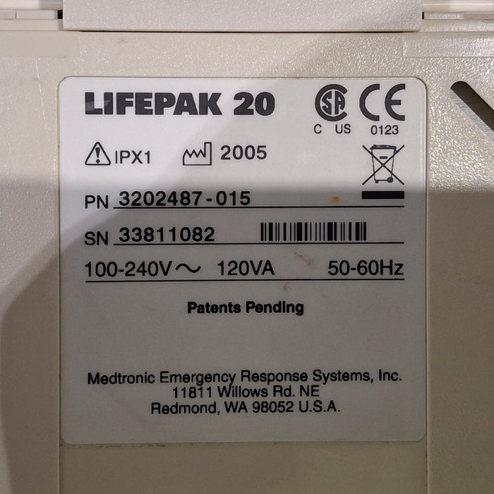 Physio-Control LifePak 20 Defibrillator