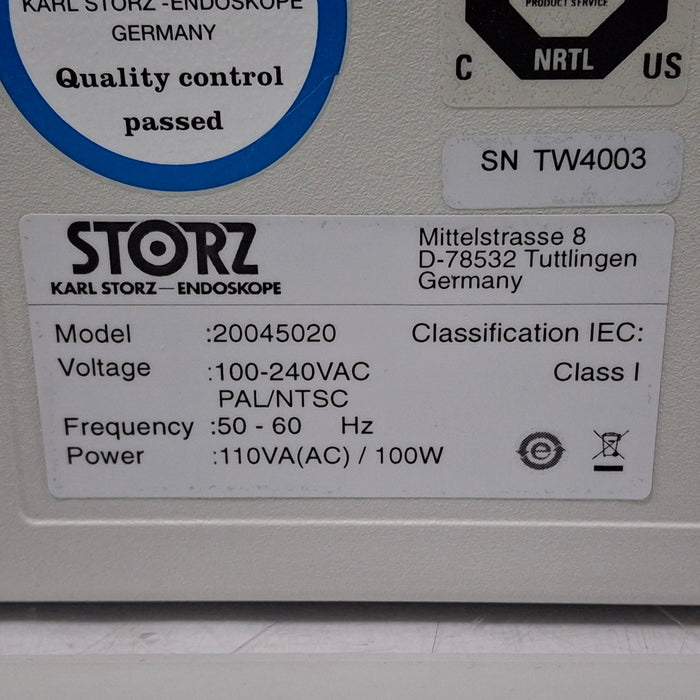 Karl Storz Tele Pack X 200450 20 Endoscopic Video Unit