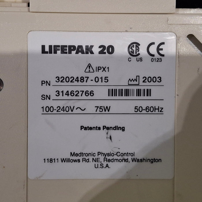 Physio-Control LifePak 20 Defibrillator