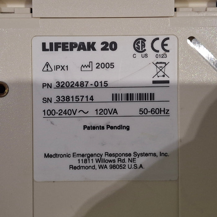 Physio-Control LifePak 20 Defibrillator