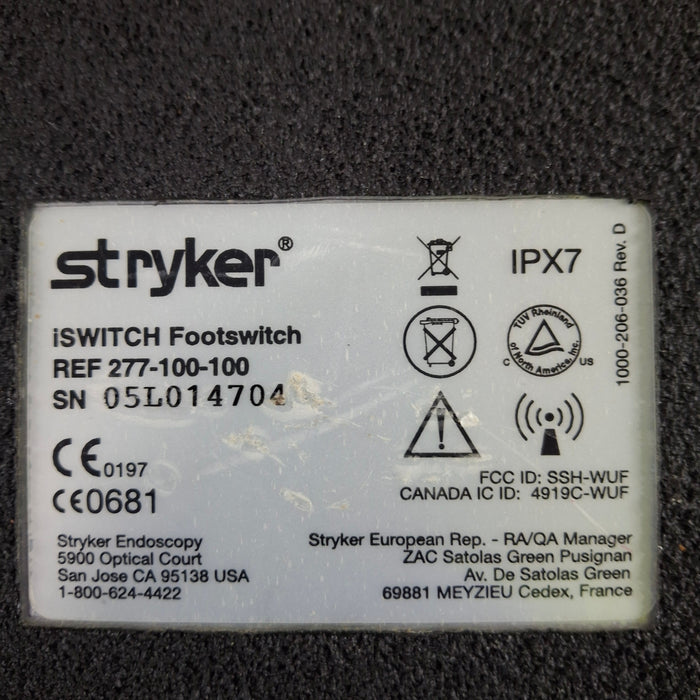 Stryker iSwitch Wireless Universal Foot Control