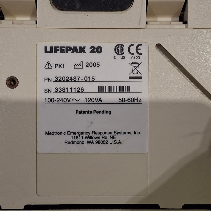 Physio-Control LifePak 20 Defibrillator