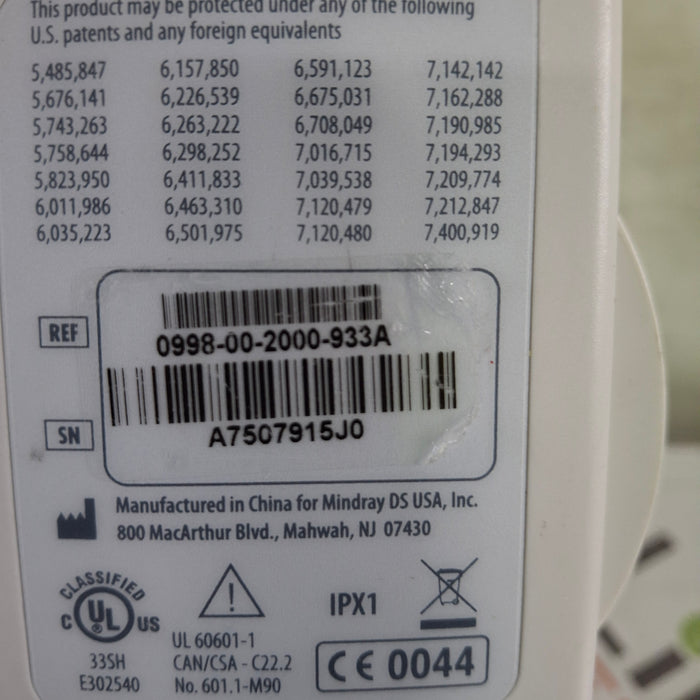 Mindray Datascope Accutorr V Vital Signs Monitor