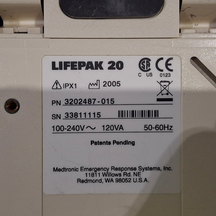 Physio-Control LifePak 20 Defibrillator