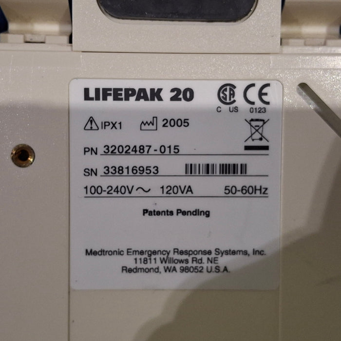 Physio-Control LifePak 20 Defibrillator