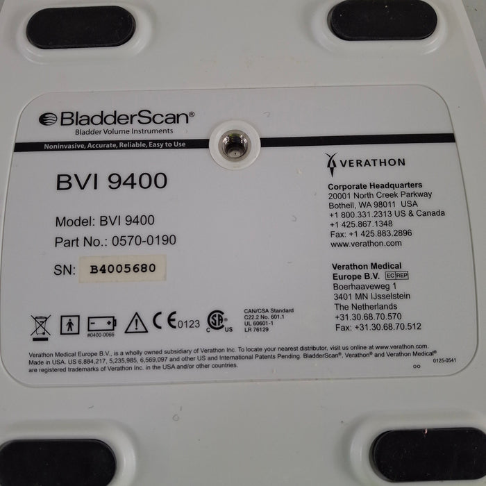 Verathon Medical, Inc BVI 9400 Bladderscan