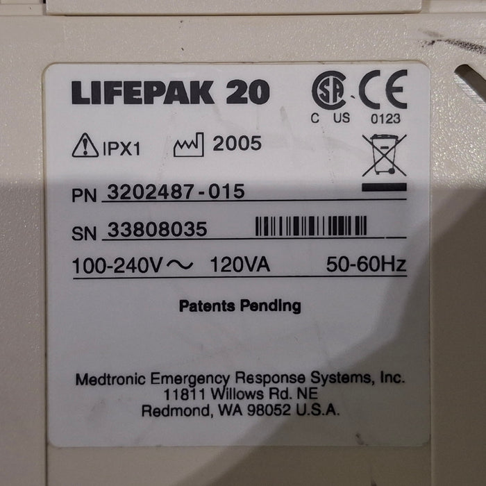 Physio-Control LifePak 20 Defibrillator