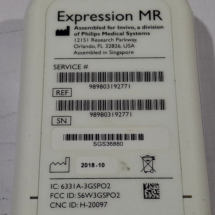 Philips Expression MRI SpO2  989803192771 Patient Module