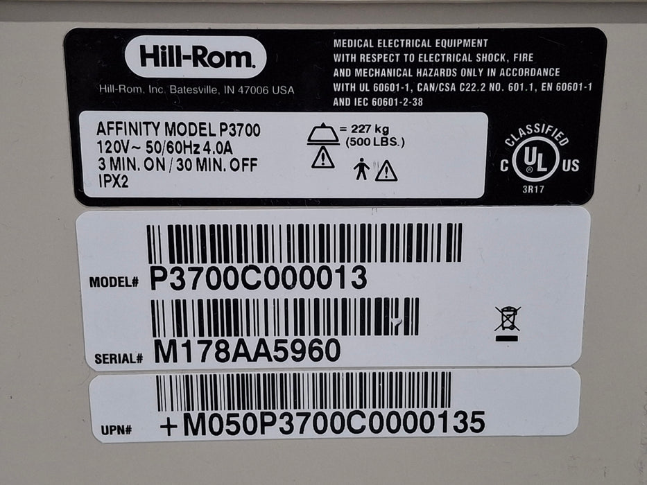 Hill-Rom Affinity 4 Patient Birthing Bed