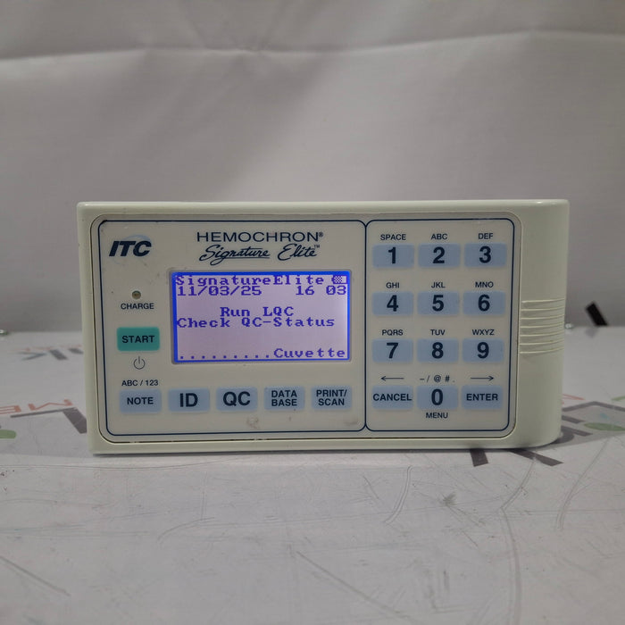 ITC Medical Hemochron Signature Elite rapid whole blood testing