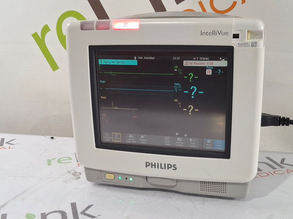 Philips Intellivue MP5 - ECG, Fast SpO2, NIBP, Press, Temp Patient Monitor