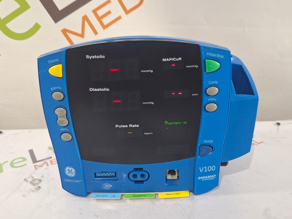 GE Healthcare Dinamap V100 - NIBP, SpO2, Temp Vital Signs Monitor