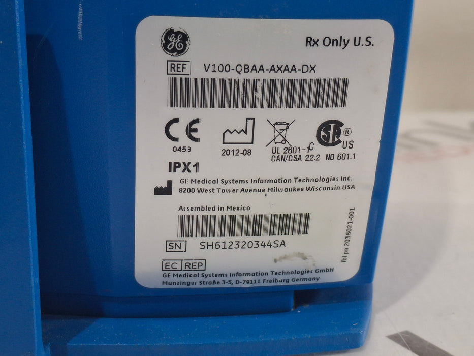 GE Healthcare Dinamap V100 - NIBP, SpO2, Temp Vital Signs Monitor