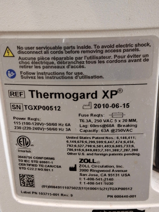 Zoll Thermogard XP Temperature Management System