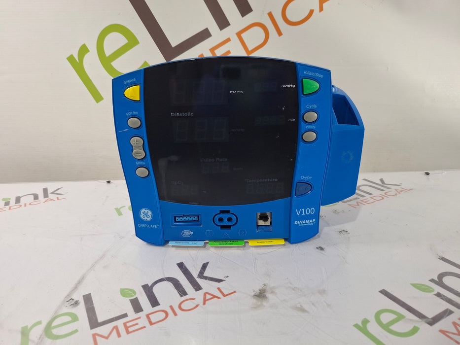 GE Healthcare Dinamap V100 - NIBP, SpO2, Temp Vital Signs Monitor