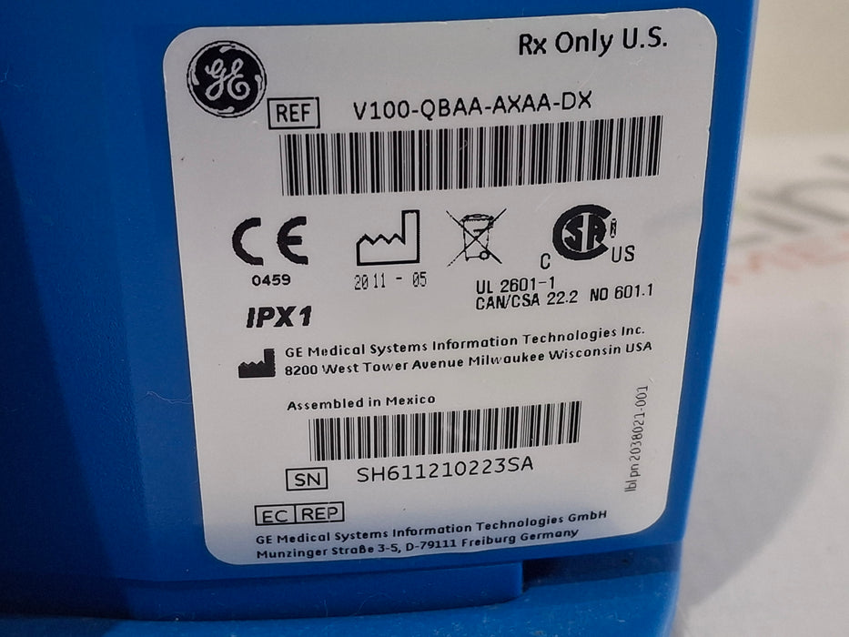 GE Healthcare Dinamap V100 - NIBP, SpO2, Temp Vital Signs Monitor