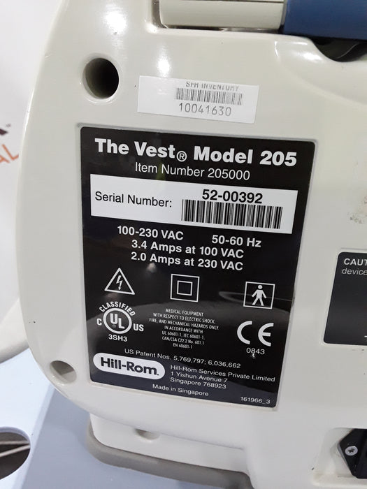 Hill-Rom The Vest Airway Clearance System Model 205