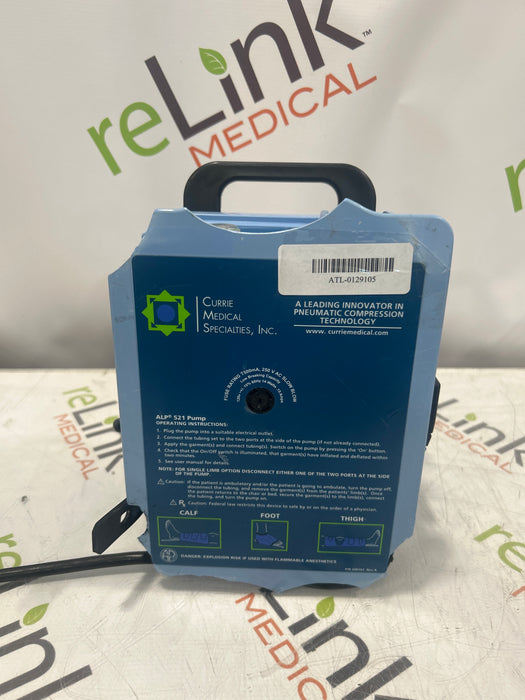 Currie Medical Specialties, INC. ALP 521 Compression Pump