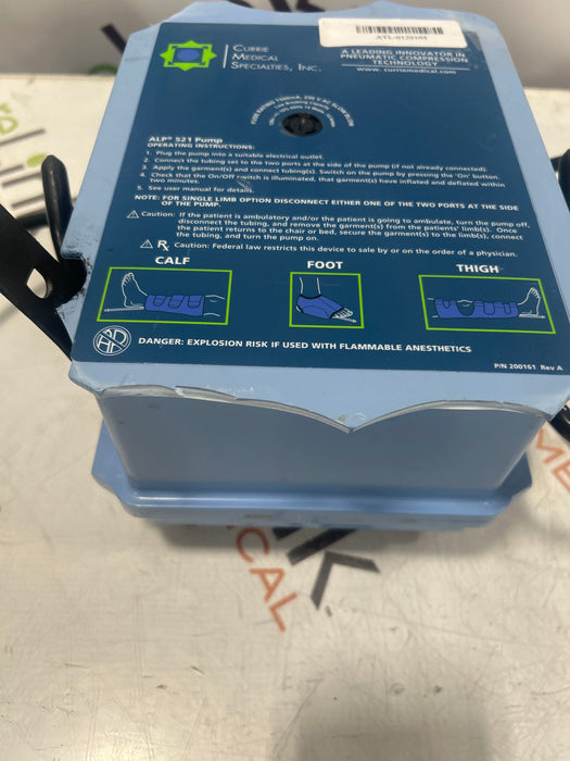 Currie Medical Specialties, INC. ALP 521 Compression Pump