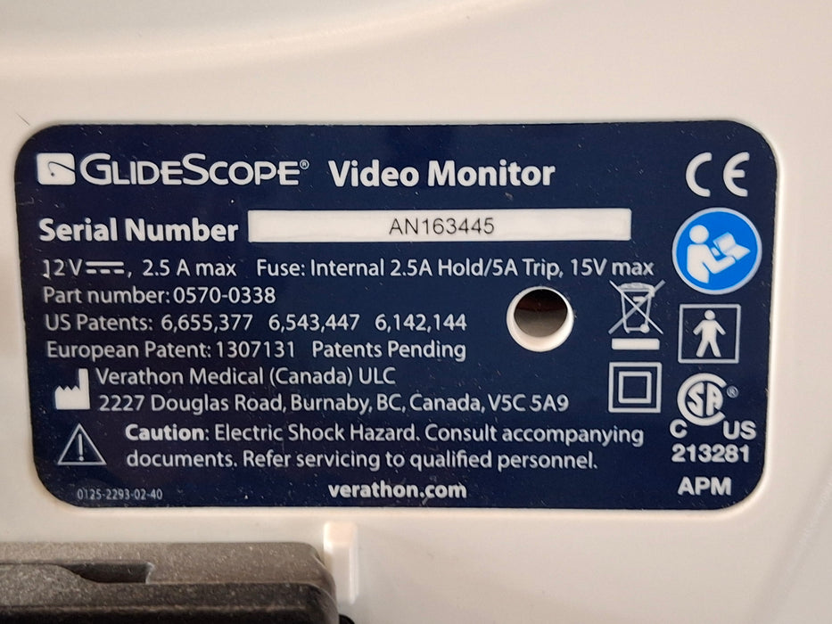 Verathon Medical, Inc Glidescope Video Laryngoscope