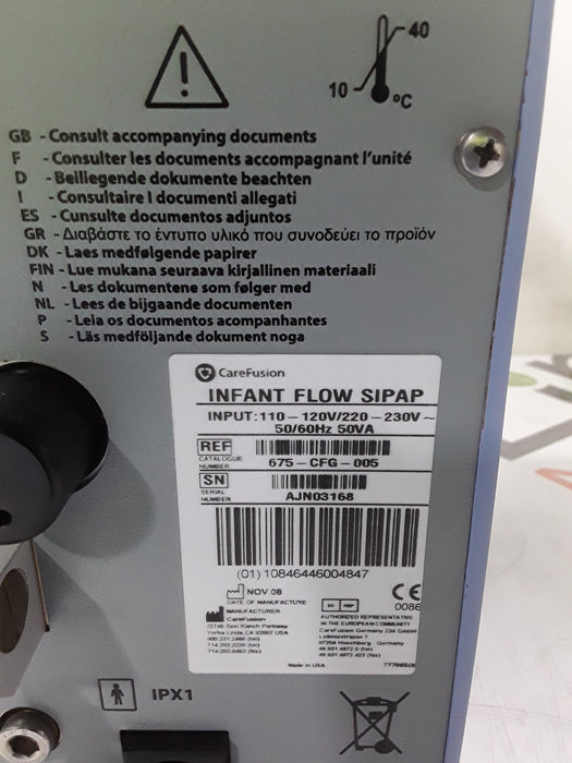 CareFusion Infant Flow SIPAP Ventilation System