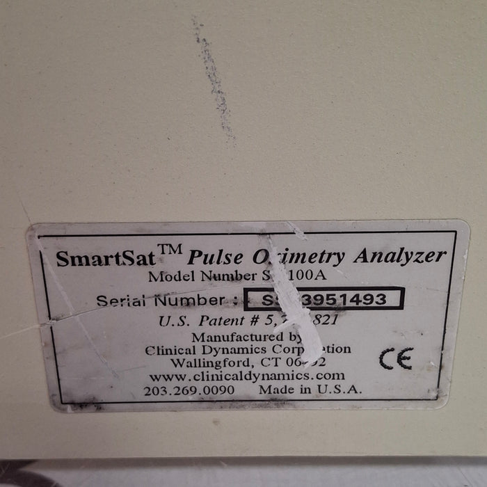 Clinical Dynamics Corp SmartSat SS-100A Pulse Oximetry Analyzer