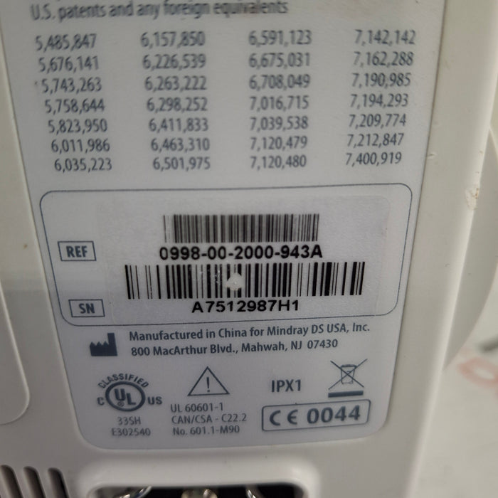 Mindray Datascope Accutorr V Vital Signs Monitor
