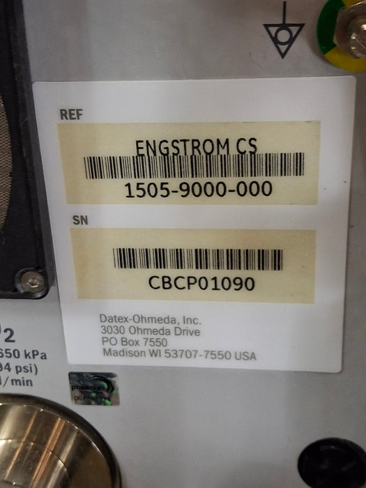 GE Healthcare Engstrom Carestation Ventilator