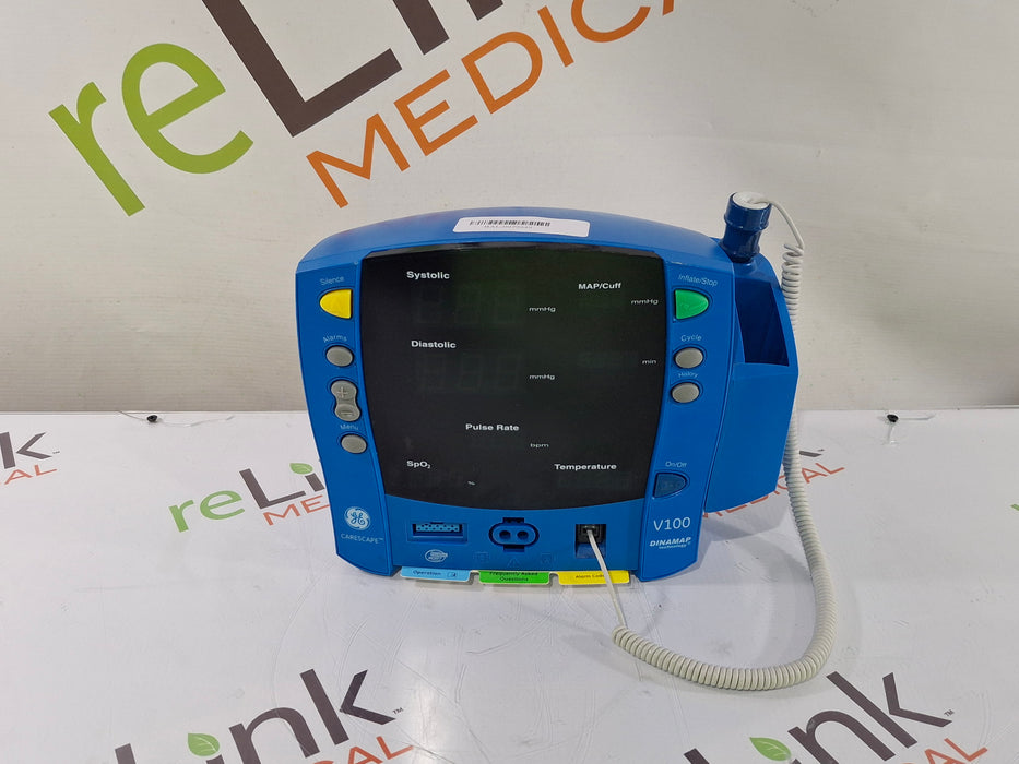 GE Healthcare Dinamap V100 - NIBP, SpO2, Temp Vital Signs Monitor