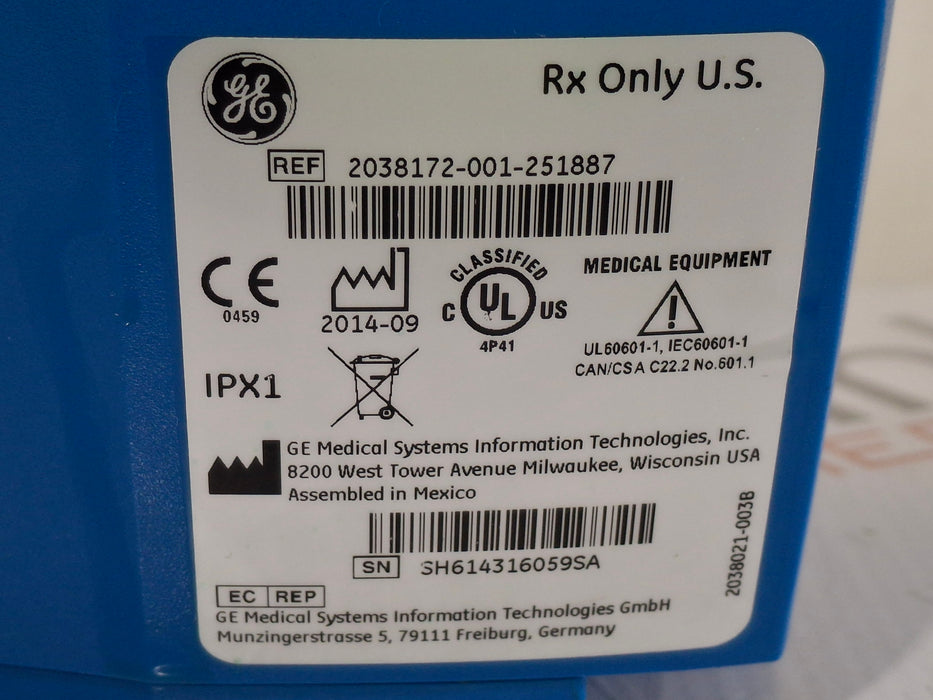 GE Healthcare Dinamap V100 - NIBP, SpO2, Temp Vital Signs Monitor