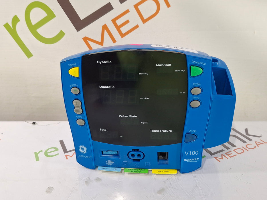 GE Healthcare Dinamap V100 - NIBP, SpO2, Temp Vital Signs Monitor