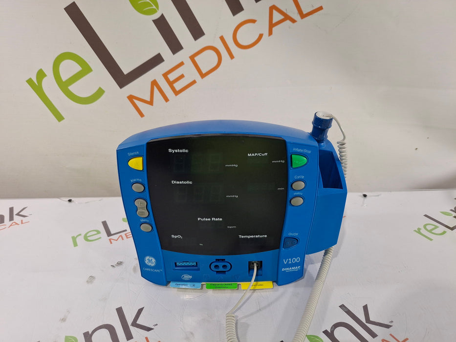 GE Healthcare Dinamap V100 - NIBP, SpO2, Temp Vital Signs Monitor