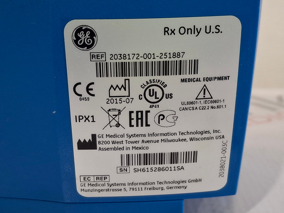 GE Healthcare Dinamap V100 - NIBP, SpO2, Temp Vital Signs Monitor