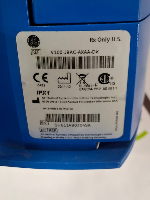 GE Healthcare Dinamap V100 - NIBP, SpO2, Temp Vital Signs Monitor