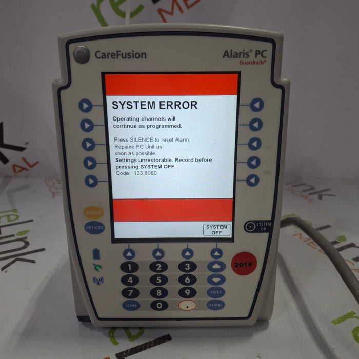 CareFusion Alaris 8015 Large Screen POC Infusion Pump