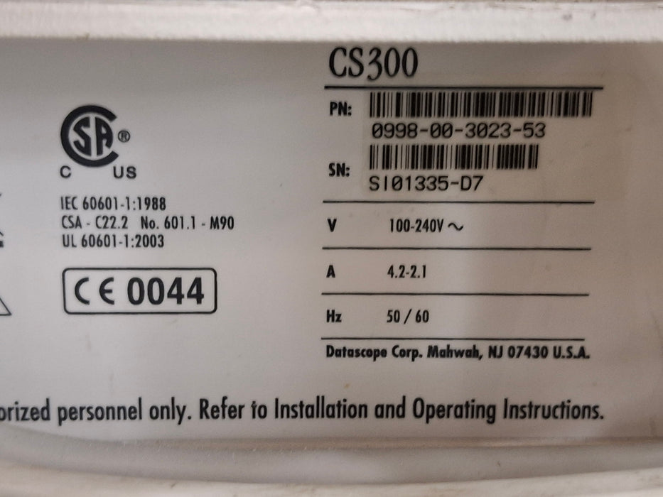 Datascope CS300 Intra Aortic Balloon Pump