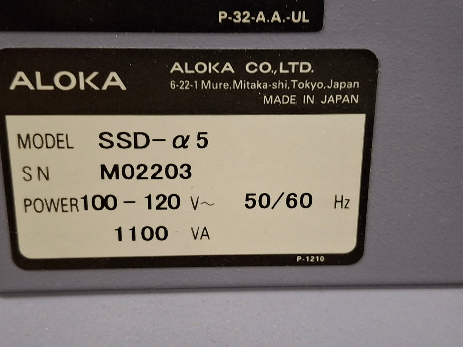 Aloka Prosound Alpha 5 Ultrasound