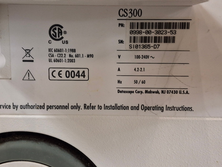 Datascope CS300 Intra Aortic Balloon Pump