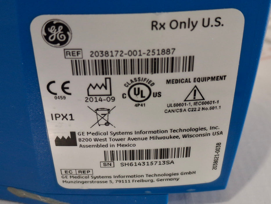 GE Healthcare Dinamap V100 - NIBP, SpO2, Temp Vital Signs Monitor