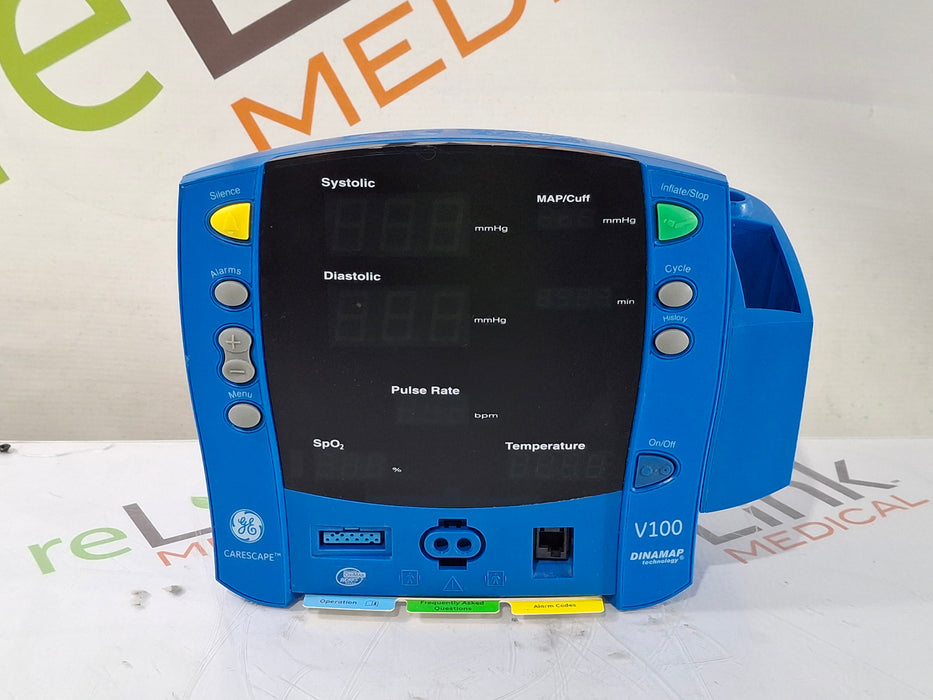 GE Healthcare Dinamap V100 - NIBP, SpO2, Temp Vital Signs Monitor