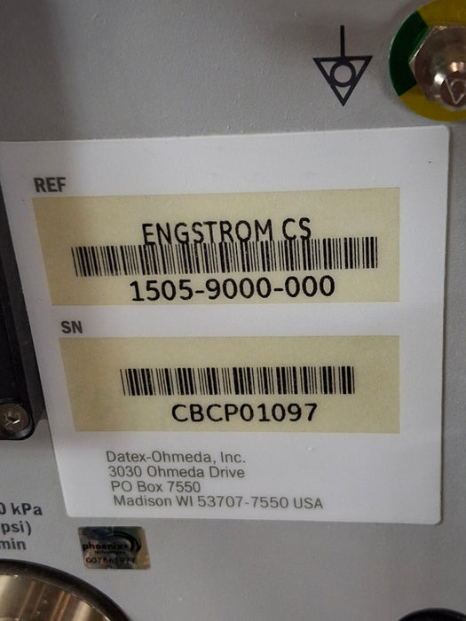 GE Healthcare Engstrom Carestation Ventilator