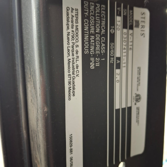 Steris Amsco Century V-116 Steam Sterilizer