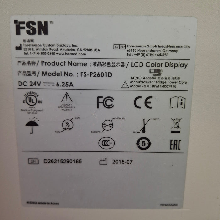 Foreseeson Custom Displays FS-P2601D LCD Color Display